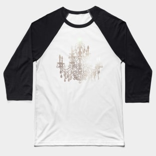 Crystal Chandelier, Faux Silver Baseball T-Shirt